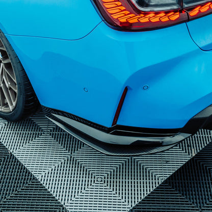 MHC+ BMW M3 SS1 Rear Side Splitters In Gloss Pre Preg Carbon Fibre (G80/G81)