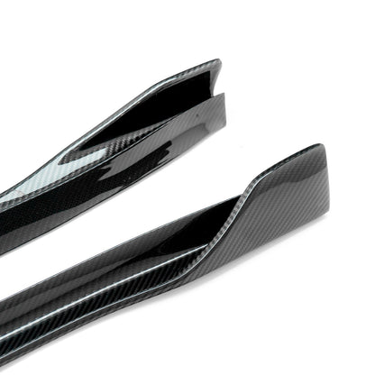 MHC+ Tesla Model 3 Side Skirts In Pre Preg Carbon Fibre