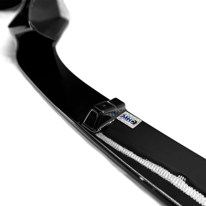 BMW F20 & F21 1 Series M Sport LCI Performance Style Gloss Black Front Splitter (inc M140i & M135i)