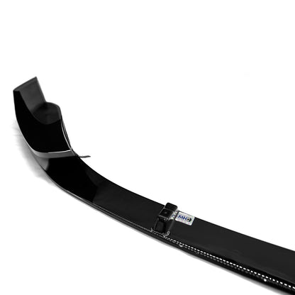 BMW F20 & F21 1 Series M Sport LCI Performance Style Gloss Black Front Splitter (inc M140i & M135i)