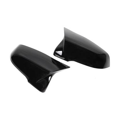 MHC Black BMW/Toyota Black M Style Wing Mirror Covers In Gloss Black (F40/F44/G29/A90)
