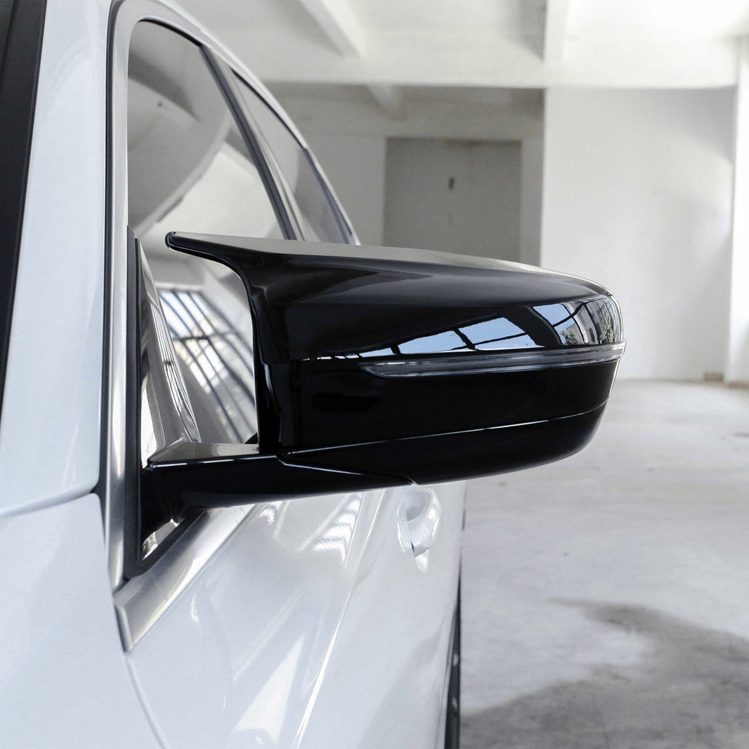 MHC Black BMW M Style Wing Mirror Covers In Gloss Black RHD (G20/G21/G22/G23/G30)