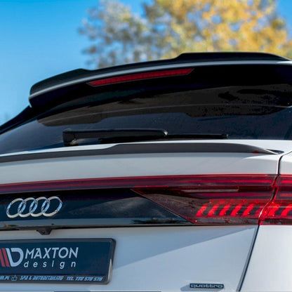 Maxton Audi Q8 S Line Lower Rear Spoiler V2 In Gloss Black (Mk1 2018+)