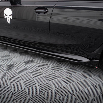 Maxton Design BMW M3 V3 CSL Look Side Skirt In Gloss Black (G80/G81)