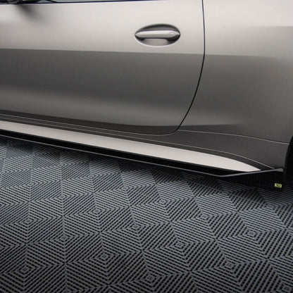 Maxton Design BMW M4 V3 CSL Look Side Skirt In Gloss Black (G82/G83)