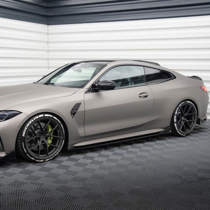 Maxton Design BMW M4 V3 CSL Look Side Skirt In Gloss Black (G82/G83)