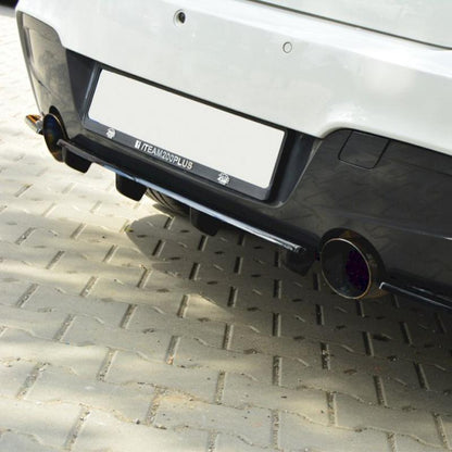 Maxton Central Rear Splitter BMW 1 F20/F21 M-Power (With Vertical Bars)