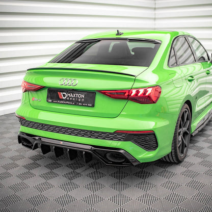 Maxton Design Audi RS3 Aggressive Rear Diffuser In Gloss Black (8Y)