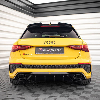Maxton Design Audi RS3 Aggressive Rear Diffuser In Gloss Black (8Y)