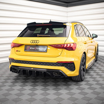 Maxton Design Audi RS3 Aggressive Rear Diffuser In Gloss Black (8Y)