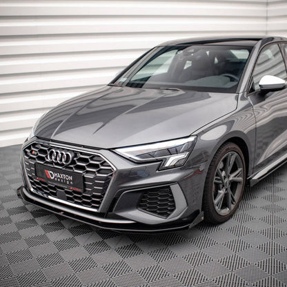 Maxton Design Audi S3 Street Pro Front Splitter + Flaps (8Y 2020+)