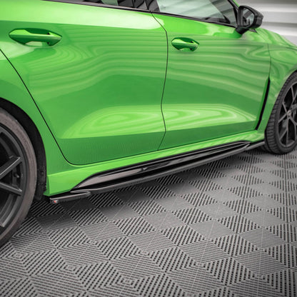 Maxton Design Audi RS3 Side Skirts In Gloss Black (8Y)