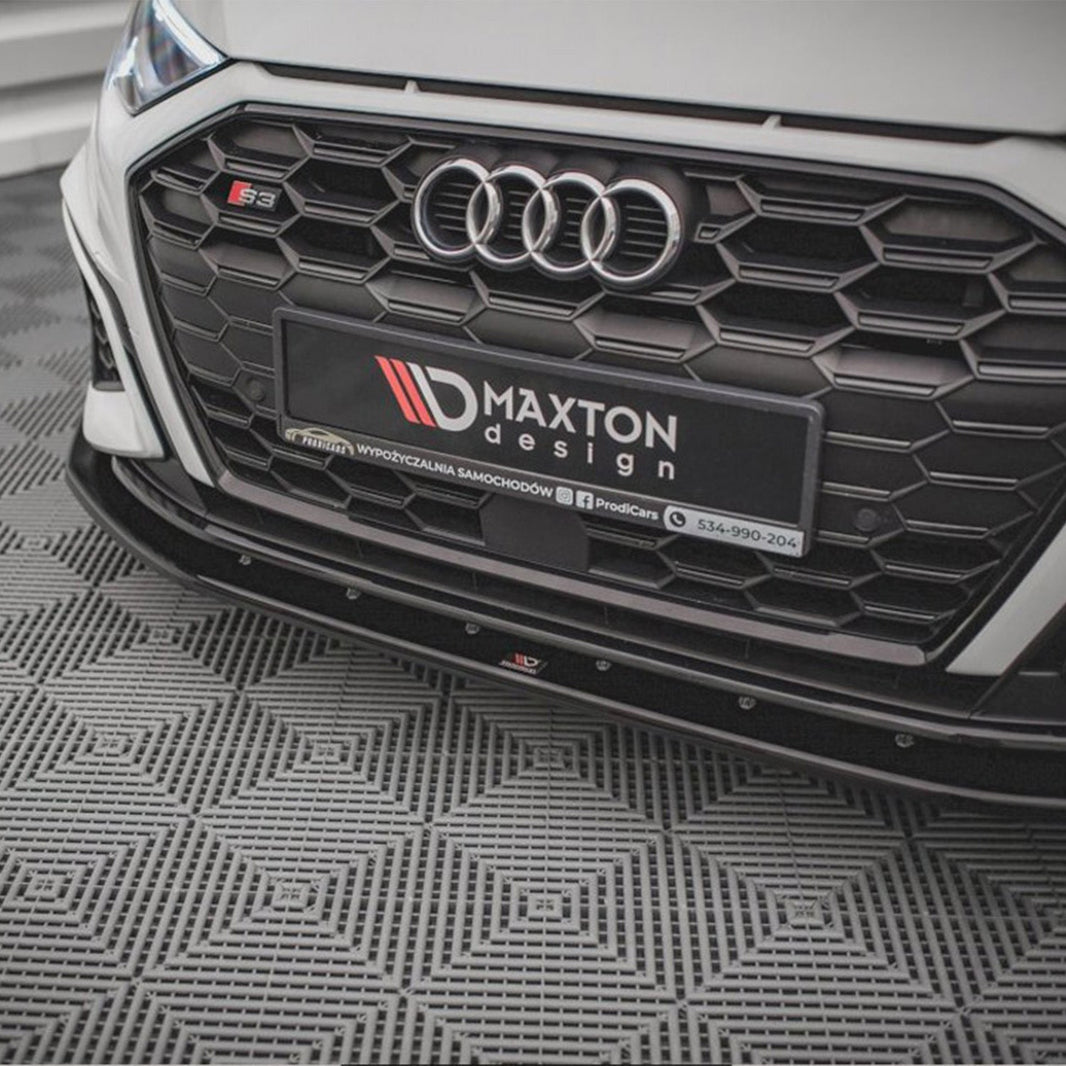 Maxton Design Audi S3 V1 Front Splitter In Gloss Black (8Y)
