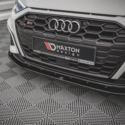 Maxton Design Audi S3 V1 Front Splitter In Gloss Black (8Y)