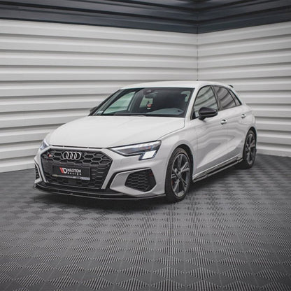 Maxton Design Audi S3 V1 Front Splitter In Gloss Black (8Y)