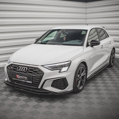 Maxton Design Audi S3 V2 Front Splitter In Gloss Black (8Y)