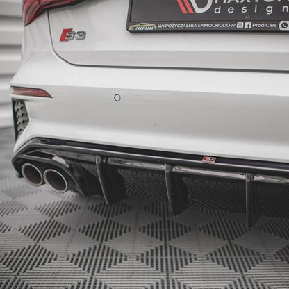 Maxton Design Audi S3 Sportback Rear Diffuser In Gloss Black (8Y)