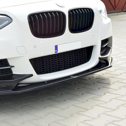 Maxton Design BMW 1 Series Pre LCI Front Splitter In Gloss Black (F20/F21)