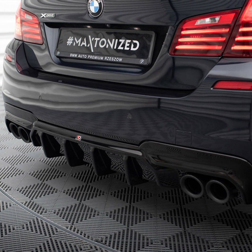 Maxton Design BMW M5 Rear Diffuser In Gloss Black (F10)