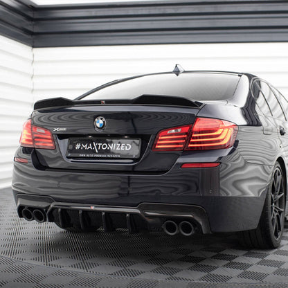 Maxton Design BMW M5 Rear Diffuser In Gloss Black (F10)