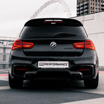 Maxton Design BMW 1 Series Very Aggressive Rear Diffuser In Gloss Black (F20/F21 LCI Facelift) M-Power