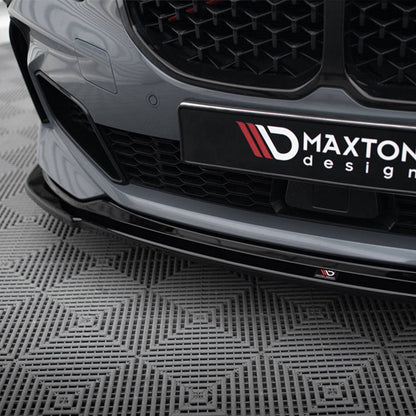 Maxton Design BMW M135i/1 Series M Sport V1 Front Splitter In Gloss Black (F40)