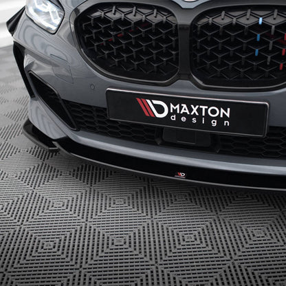 Maxton Design BMW M135i/1 Series M Sport V3 Front Splitter In Gloss Black (F40)