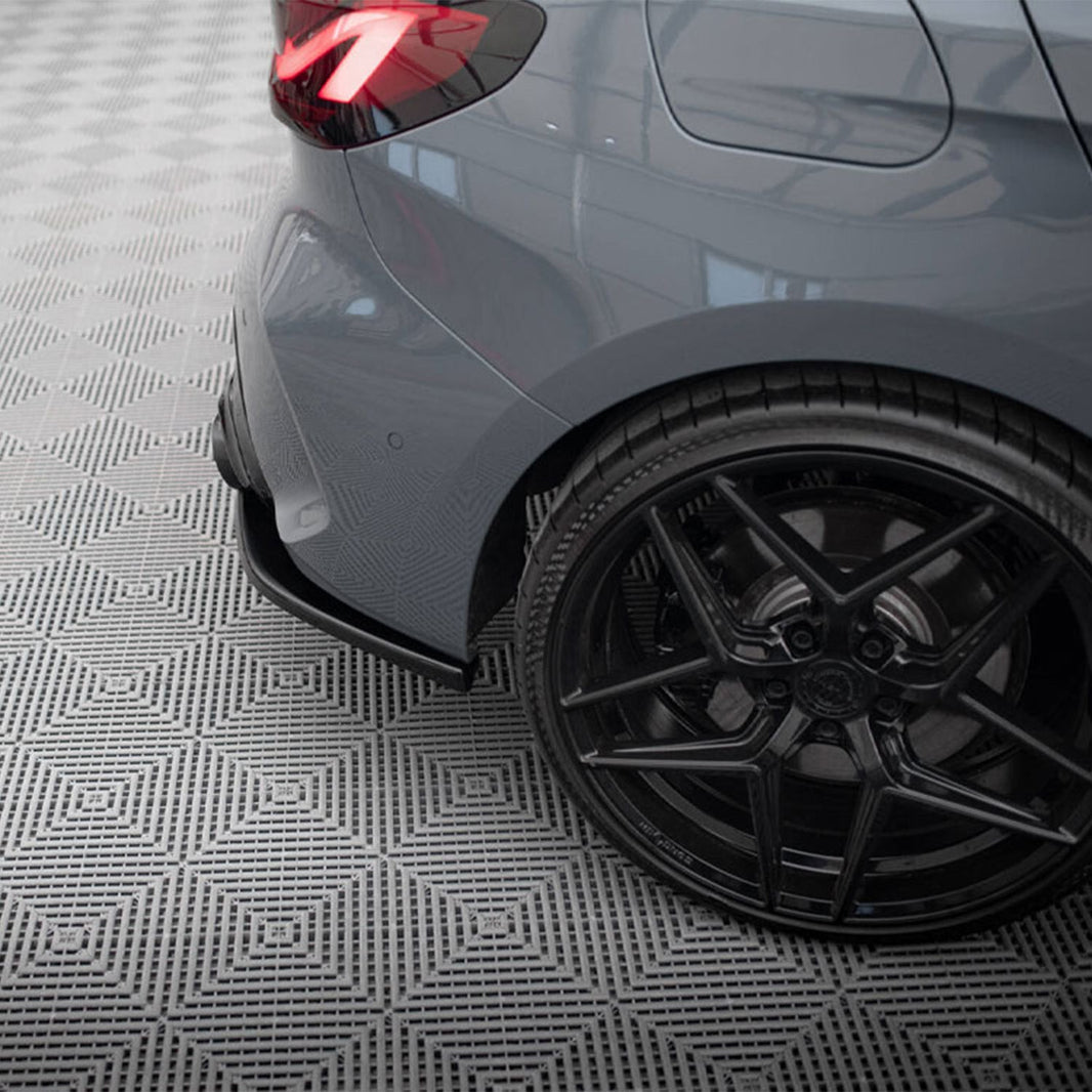 Maxton Design BMW M135i/1 Series M Sport V3 Rear Side Splitters In Gloss Black (F40)