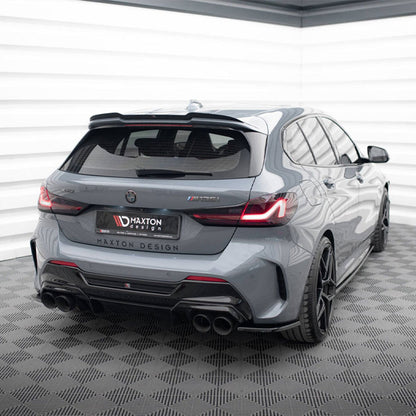 Maxton Design BMW M135i/1 Series M Sport V3 Rear Side Splitters In Gloss Black (F40)