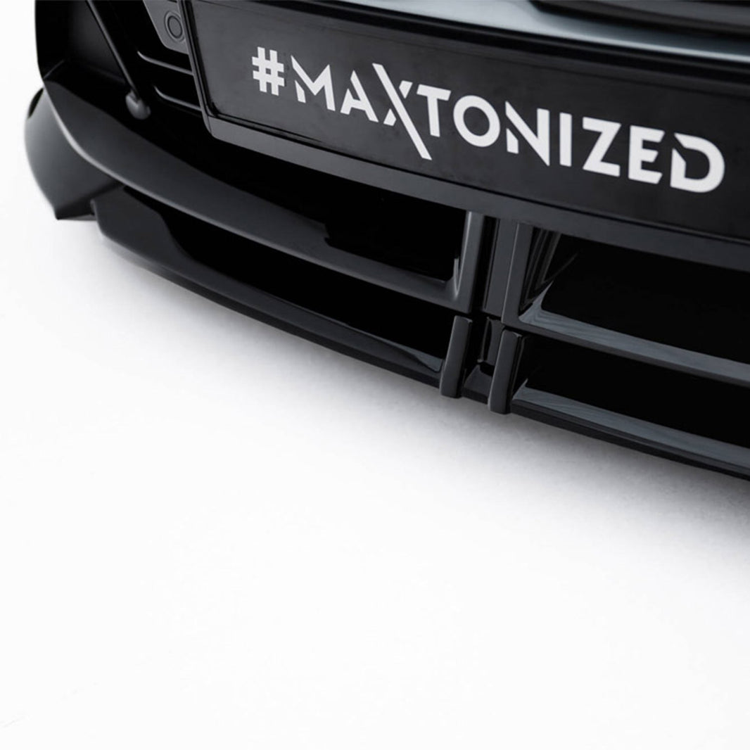 Maxton Design BMW F70 M135 V2 Gloss Black Front Splitter