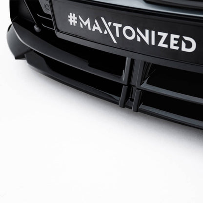 Maxton Design BMW F70 M135 V2 Gloss Black Front Splitter