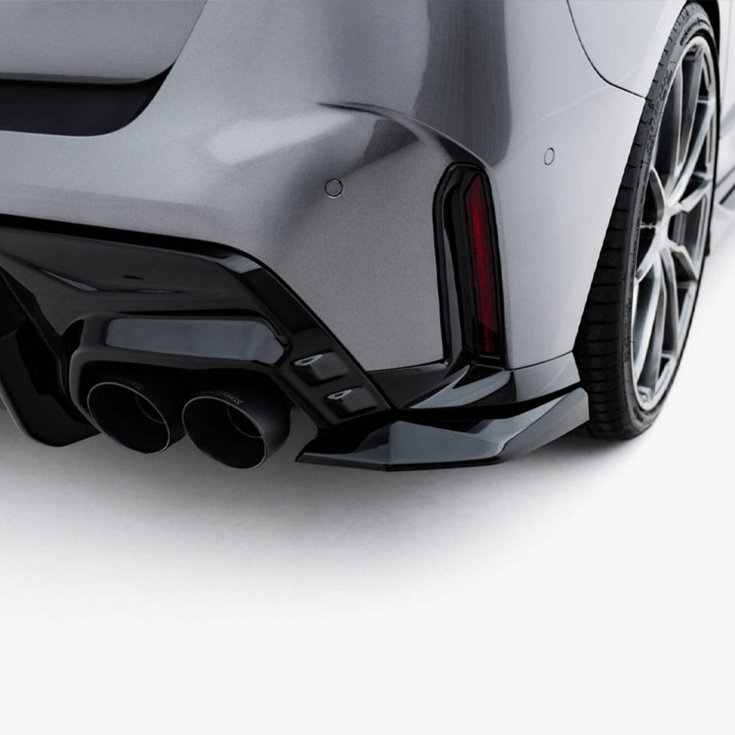 Maxton Design BMW F70 M135 V2 Gloss Black Rear Side Splitters