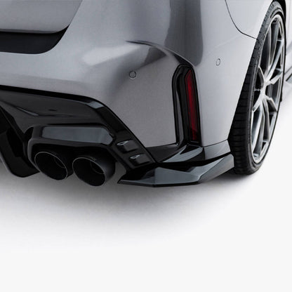 Maxton Design BMW F70 M135 V2 Gloss Black Rear Side Splitters