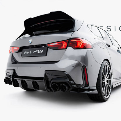 Maxton Design BMW F70 M135 V2 Gloss Black Rear Side Splitters