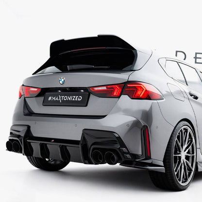 Maxton Design BMW F70 M135 V2 Gloss Black Rear Side Splitters