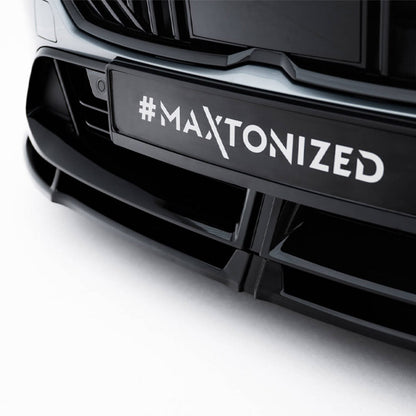 Maxton Design BMW F70 M135 V3 Gloss Black Front Splitter