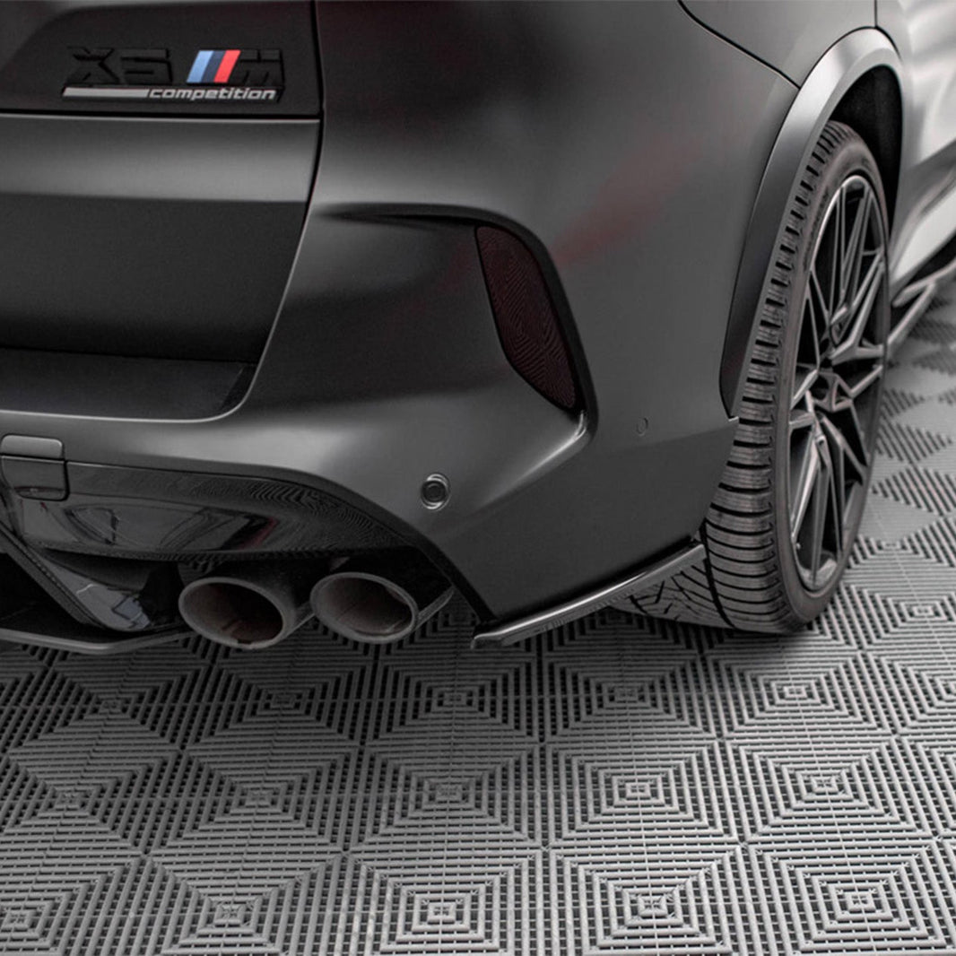 Maxton Design BMW X5M Rear Side Splitters In Gloss Black (F95)