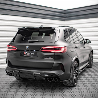 Maxton Design BMW X5M Rear Side Splitters In Gloss Black (F95)