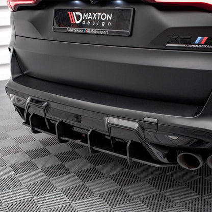 Maxton Design BMW X5M Street Pro Rear Diffuser In Black (F95)