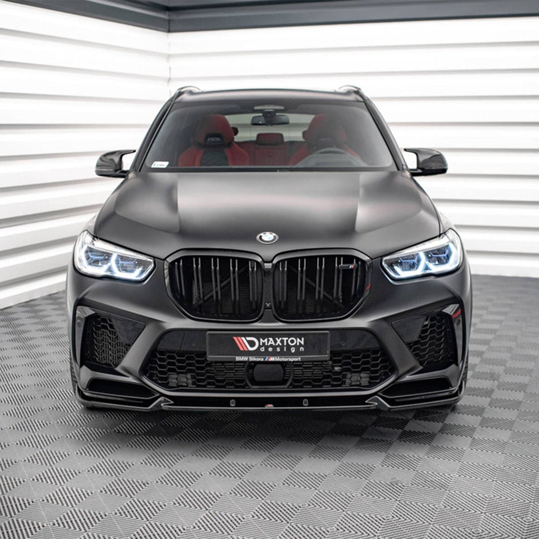 Maxton Design BMW X5M V1 Front Splitter In Gloss Black (F95)