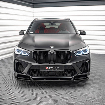 Maxton Design BMW X5M V2 Front Splitter In Gloss Black (F95)