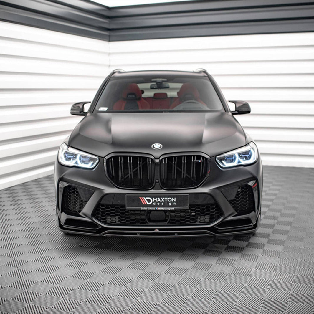 Maxton Design BMW X5M V3 Front Splitter In Gloss Black (F95)