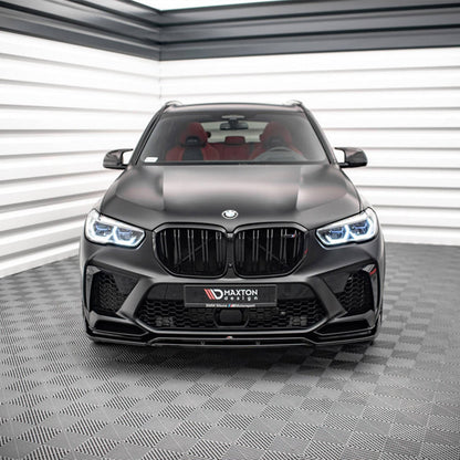 Maxton Design BMW X5M V3 Front Splitter In Gloss Black (F95)