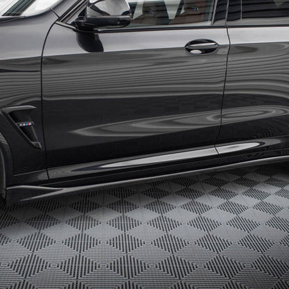 Maxton Design BMW X3M LCI Side Skirts In Gloss Black (F97 Facelift 2022+)