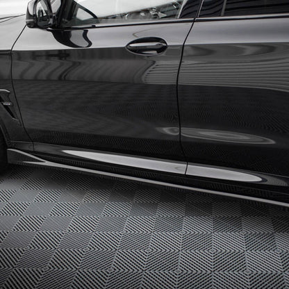 Maxton Design BMW X3M LCI Side Skirts In Gloss Black (F97 Facelift 2022+)
