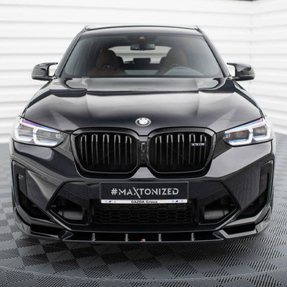 Maxton Design BMW X3M LCI V1 Front Splitter In Gloss Black (F97 Facelift 2022+)