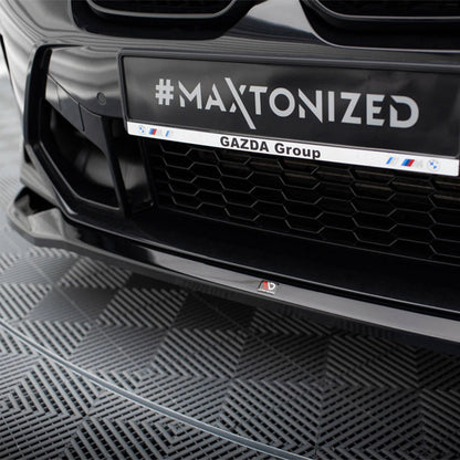 Maxton Design BMW X3M LCI V2 Front Splitter In Gloss Black (F97 Facelift 2022+)