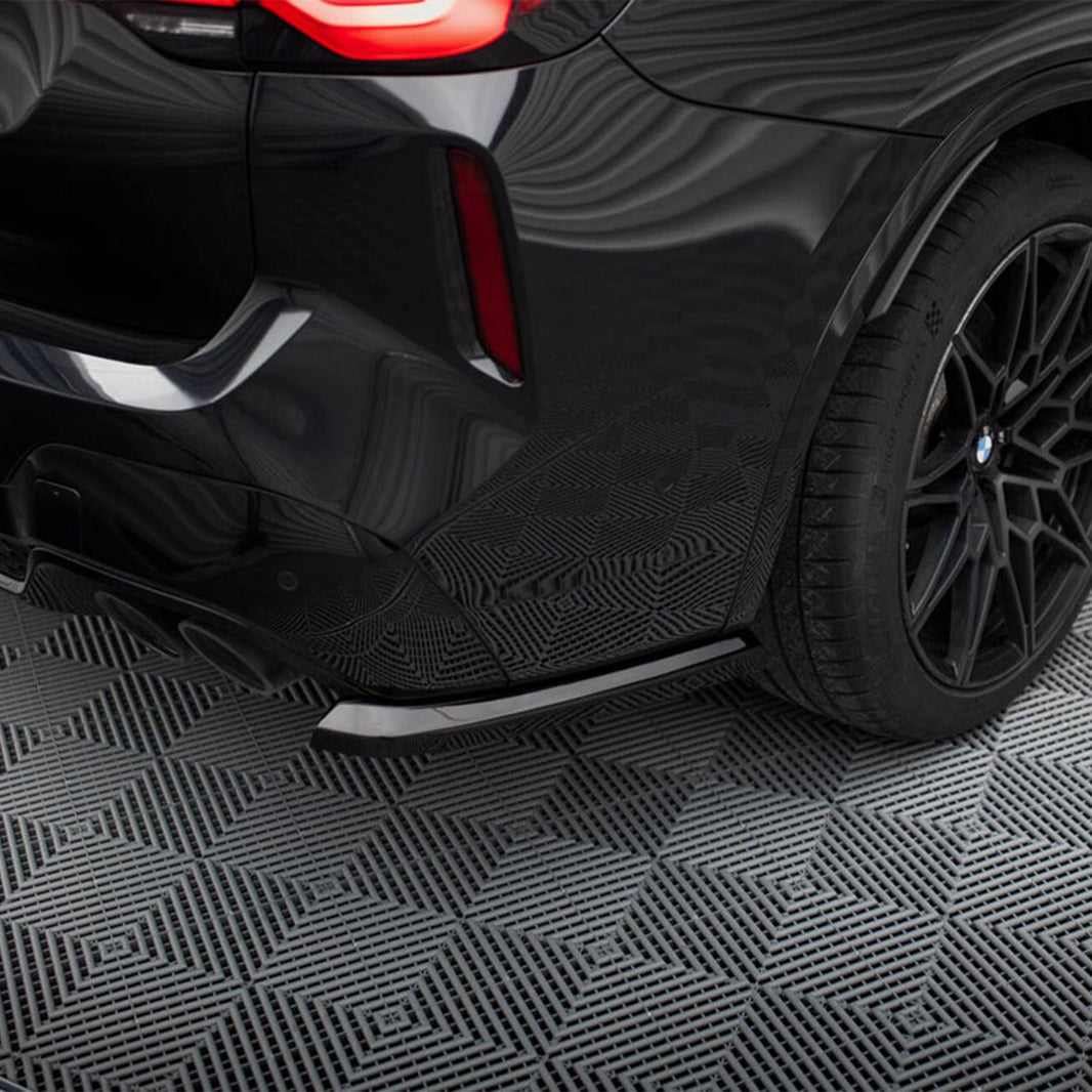 Maxton Design BMW X3M LCI Rear Side Splitters In Gloss Black (F97 Facelift 2022+)