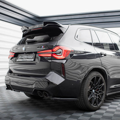 Maxton Design BMW X3M LCI Rear Side Splitters In Gloss Black (F97 Facelift 2022+)