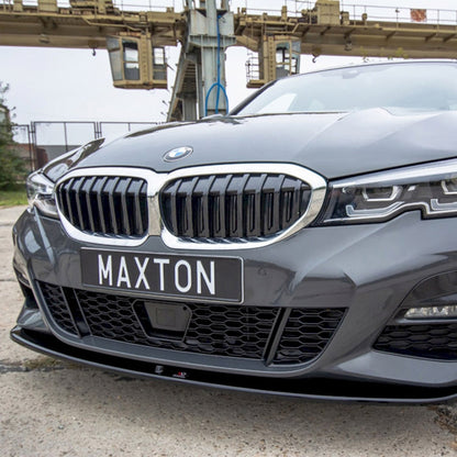 Maxton Design BMW 3 Series M Sport V3 Front Splitter In Gloss Black (G20/G21 Pre-LCI)